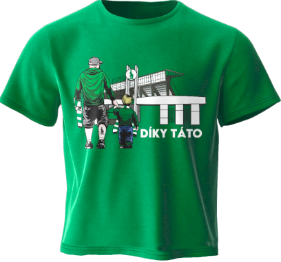 6089-tricko detske zelene diky tato